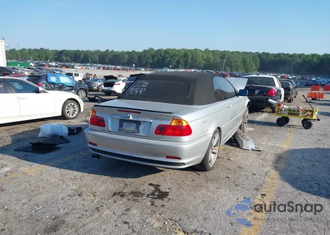 2001 BMW 330Ci из США, поврежденный, VIN WBABS53421JU83756